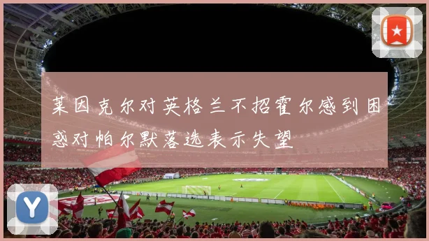 莱因克尔对英格兰不招霍尔感到困惑对帕尔默落选表示失望